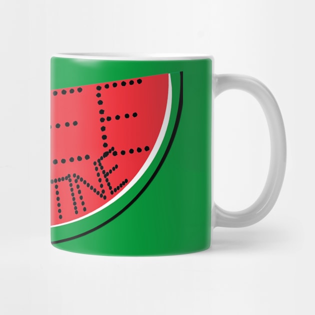 Free Palestine - Watermelon - Slightly Tilted - Front by SubversiveWare